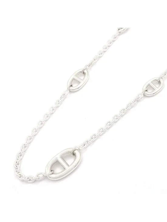 Hermes Necklace Farandole 80 Chaine D'ancre Silver