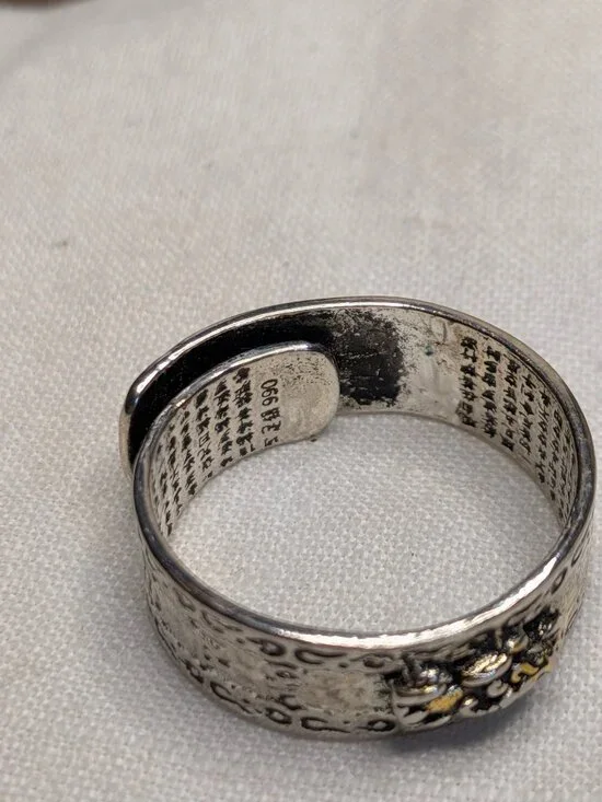 Heart Sutra Pixiu 990 Silver Protection Ring