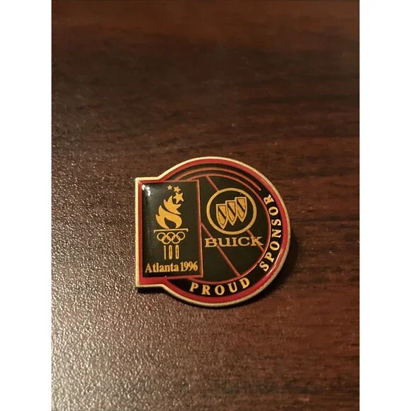 Vintage 1996 Atlanta Summer Olympics Buick Cars Proud Sponsor Lapel Hat Pin‎