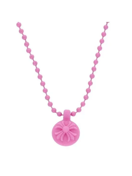 Chrome Hearts Rubber CH Crs Ball Cross Silicone Necklace