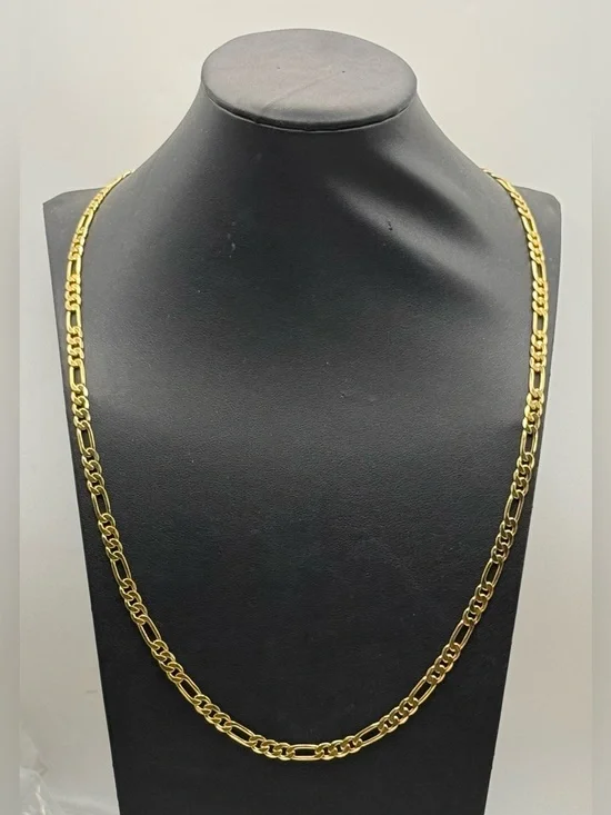 Classic Gold Tone Link Chain Necklace Mens Jewelry