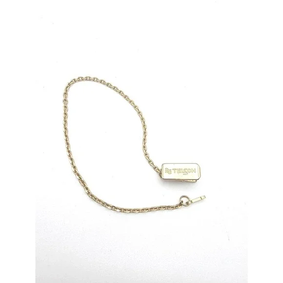 Vintage TELSON Signed Watch Chain Clip-On On Gold Filled‎ 10