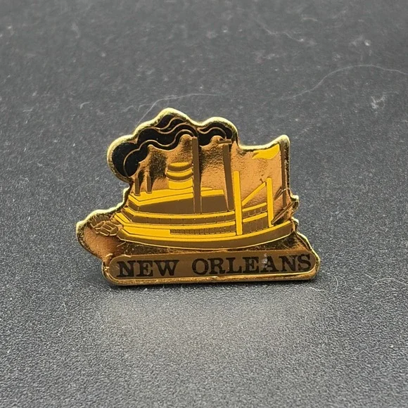 New Orleans Louisiana Steamer Boat Lapel Hat Pin‎