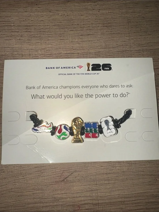 Bank of America FIFA World Cup 26 Multicolor Charm Bracelet