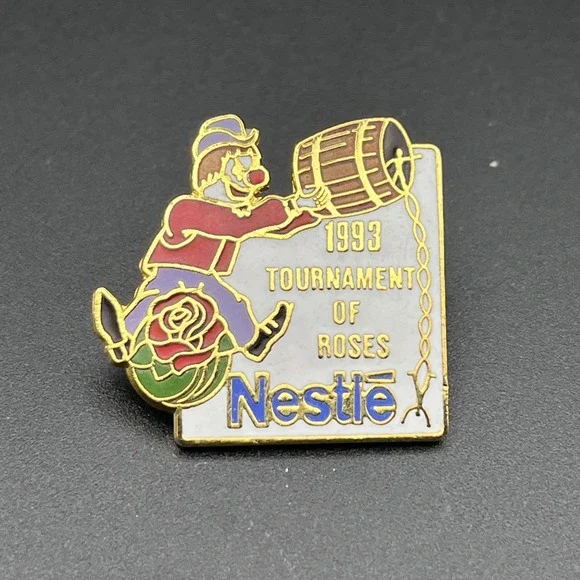 1993 Tournament Of Roses Nestle Sponsor Clown Lapel‎ Hat Pin