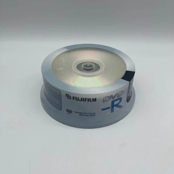 Fujifilm DVD-R 4.7GB 120 Min 16x‎ Blank Recordable Discs 25 Pack Spindle 75125
