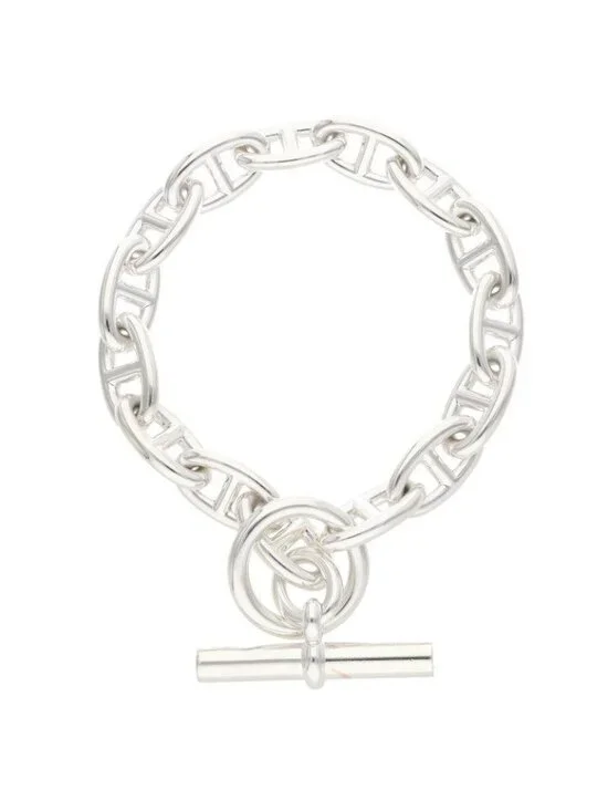 Hermes Chaine D'ancre GM Silver Bracelet