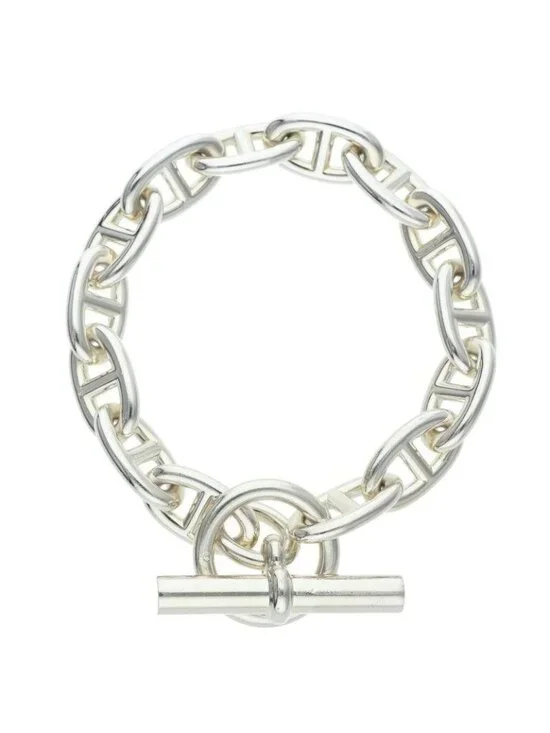 Hermes Chaine D'ancre GM Silver Bracelet