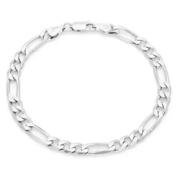 925 Italy Sterling Silver 6mm Bracelet Men
