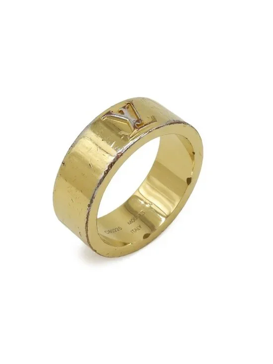 Louis Vuitton Ring LV Instinct Set Gold Plated M Silver Out Of Stock