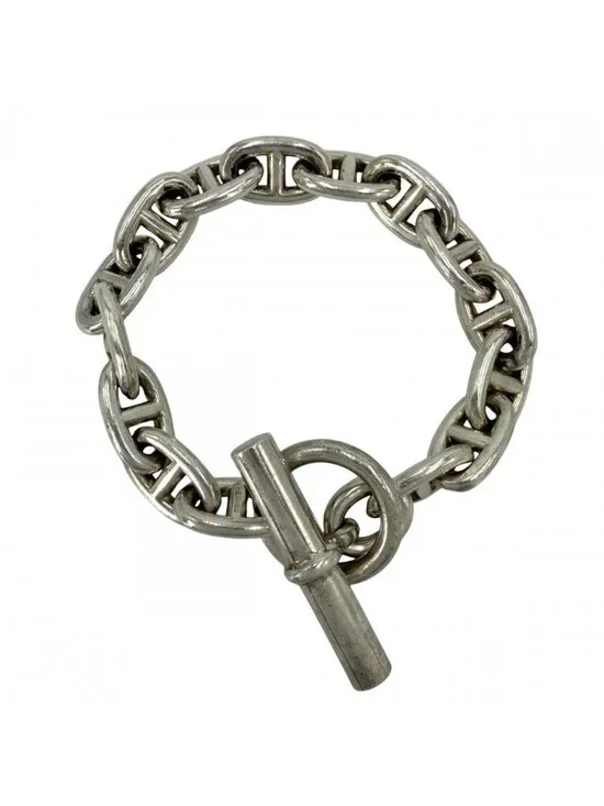 Hermes Bracelet Chaine D'ancre MM 15 Pieces Silver 925 Sterling