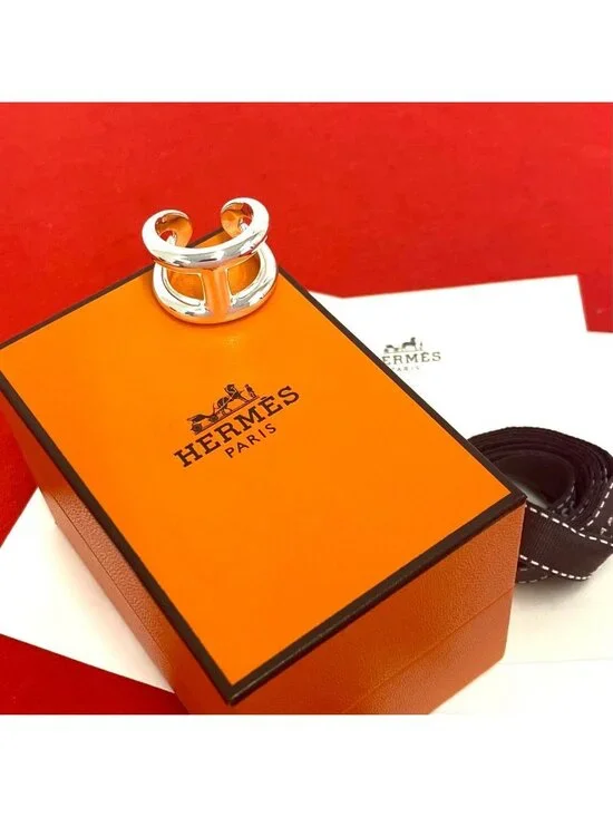 Hermes Osmose GM Ring 925 Sterling Silver
