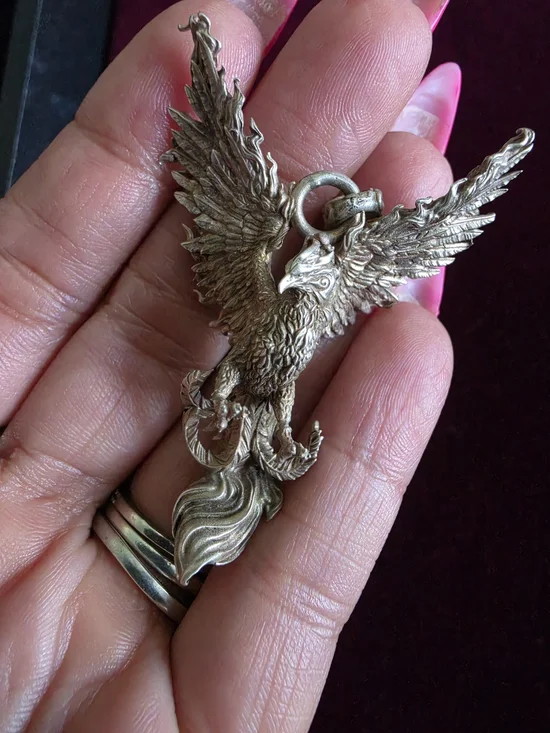 Silver Eagle Pendant Necklace - Men's Jewelry