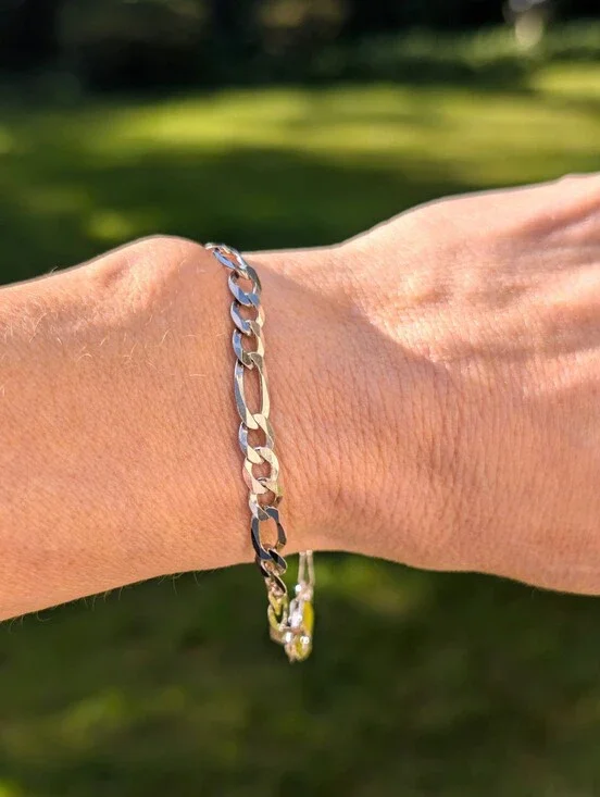 New Sterling Silver Unisex 8.25
