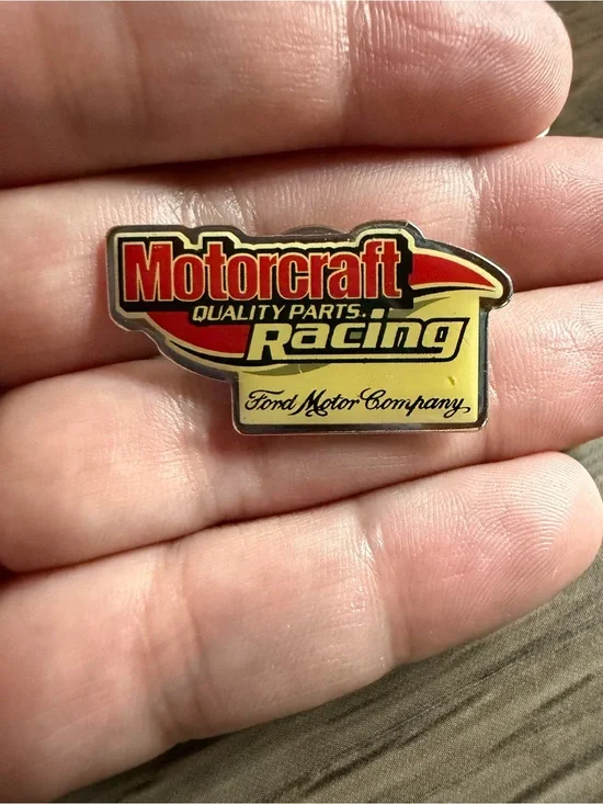 Vintage Motorcraft Racing Ford Motor Company Lapel Hat Pin
