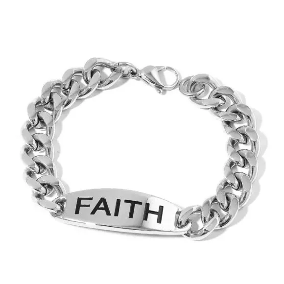Faith Curb Bracelet (9.00 In)