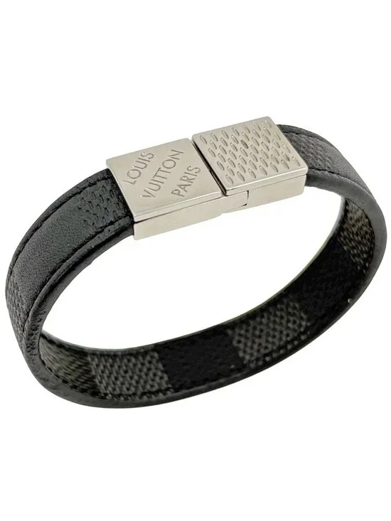 Louis Vuitton Bracelet Pruitt Damier Graphite Black