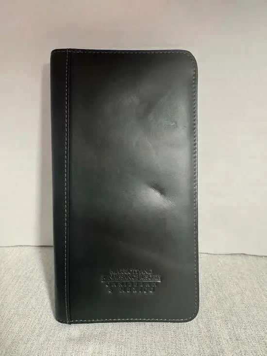 Leeds Genuine Leather Travel Document Organizer Marriott and Renaissance Resorts