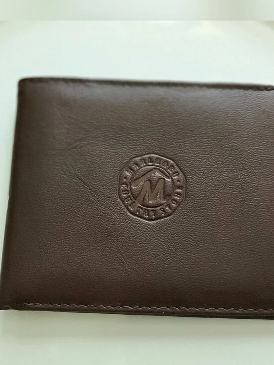 NWOT Men's Vintage Marlboro Country Store Dark Brown Genuine Leather Wallet