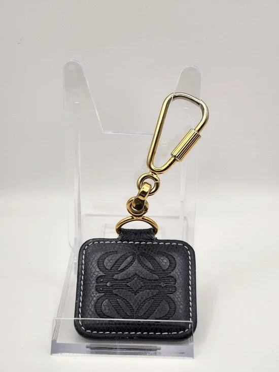 Vintage Loewe Anagram Keychain Keyring Bag Charm