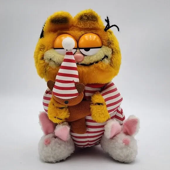 Dakin‎ Garfield & Pookie Plush THE NIGHT BEFORE 1981 Christmas - Rare Vintage