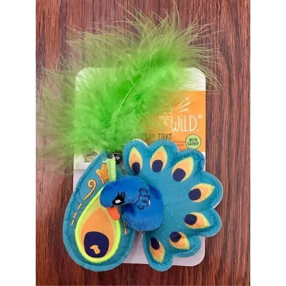 Peacock Catnip Infused Cat Toy Pet Supplies PlayToy