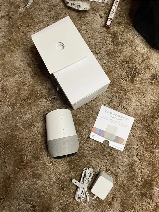 Google Home Smart Speaker 1st Gen Voice Assistant WiFi Bluetooth‎ White