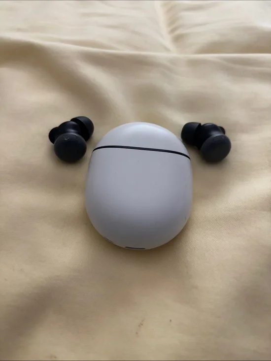 Google Pixel Buds Pro 2 Wireless Earbuds with White Charging Case and Grey Buds