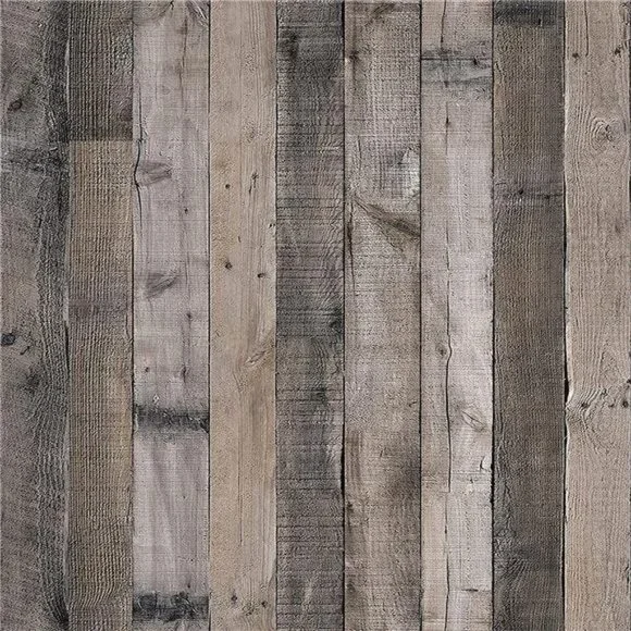 Gray Wood Peel and Stick Wallpaper Wood Plank Wallpaper 17.7inch x 118.1inch