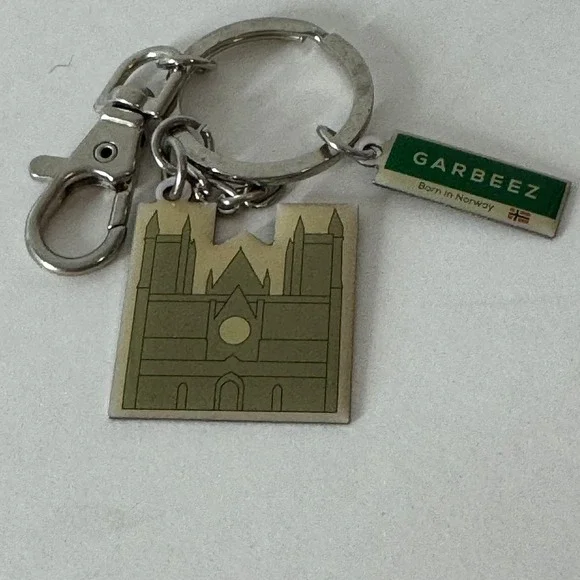 Garbeez Born in‎ Norway Souvenir Keychain Bergen Cathedral Landmark Building