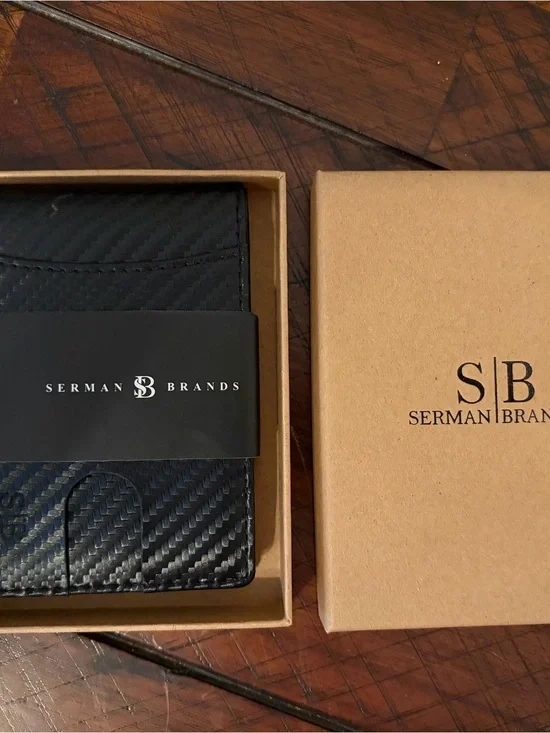 Men's Sherman Black Leather RFID Wallet