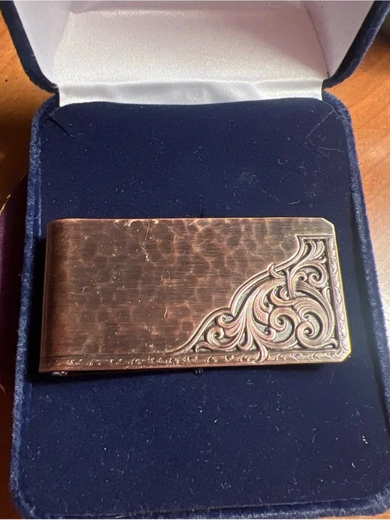 Montana Silversmiths Rough Out Money Clip - NIB