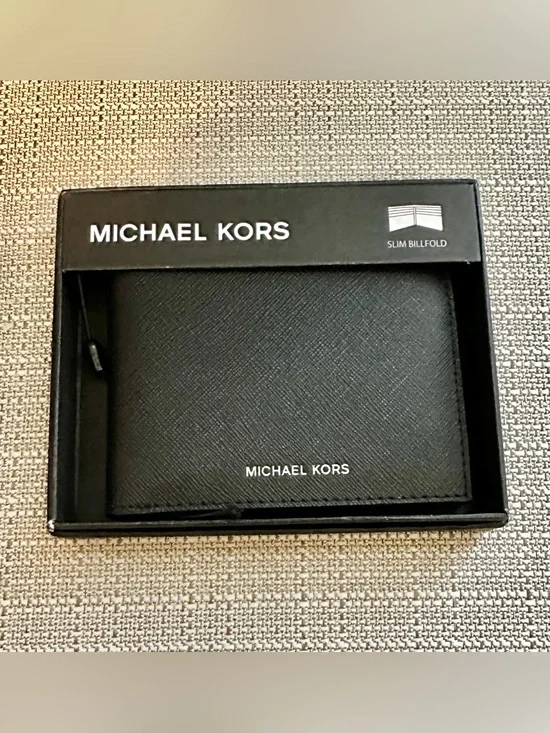Michael Kors Men's Slim Billfold Wallet - Black