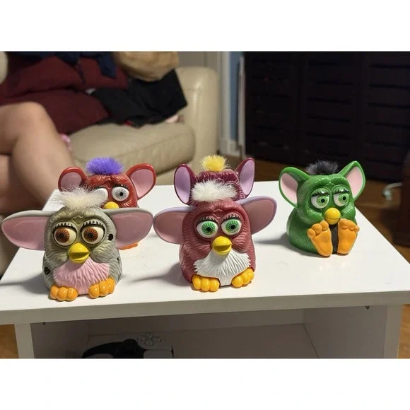 Vintage McDonalds Happy Meal Toy 1998 Tiger Electronics Furby Lot Of 5 Different