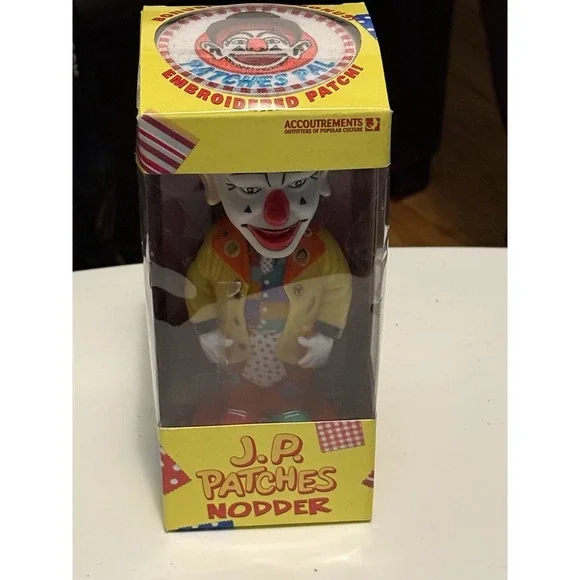 J.P. Patches  Clown‎ Bobblehead Nodder  With Bonus Embroidered Patch Nos New