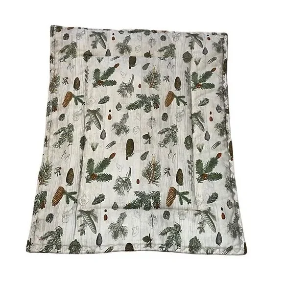 Dog Pet Cat Mat/Bed, Pine Cones, boughs, rustic, farmhouse, cabin, 18 x 24