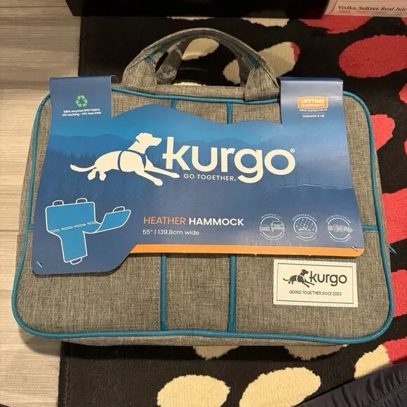 Kurgo Heather Hammock car dog seat