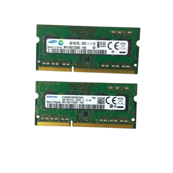 Samsung 2x 4GB Lenovo Laptop Ram DDR3L sticks SO DIMM