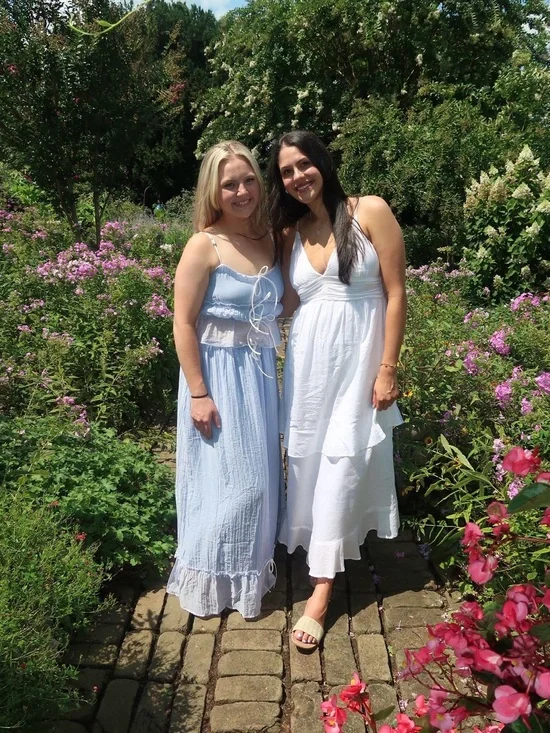 Abercrombie & Fitch White linen tiered Maxi Dresses