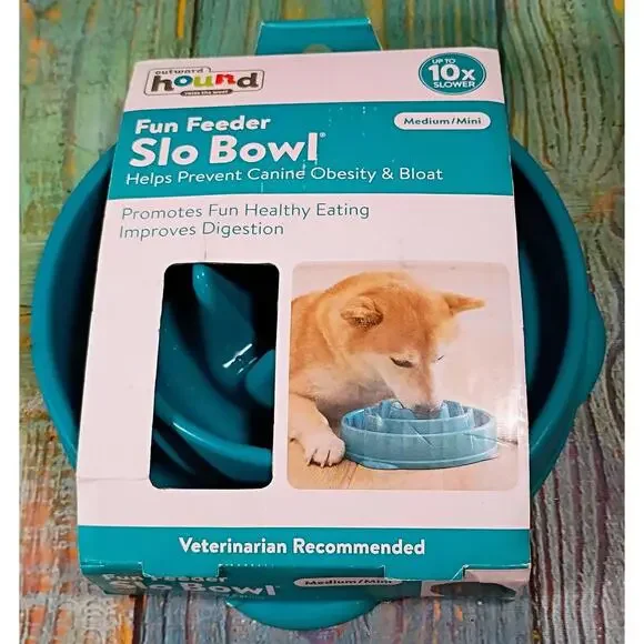 Outward Hound Fun Feeder Slo Bowl Medium/Mini - Dog Bowl‎