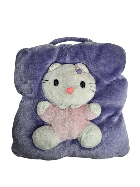 Vintage Hello Kitty Purple Throw Pillow