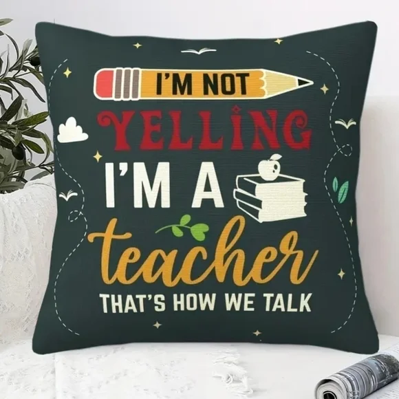 NWT Teacher Gift home decor pillow case