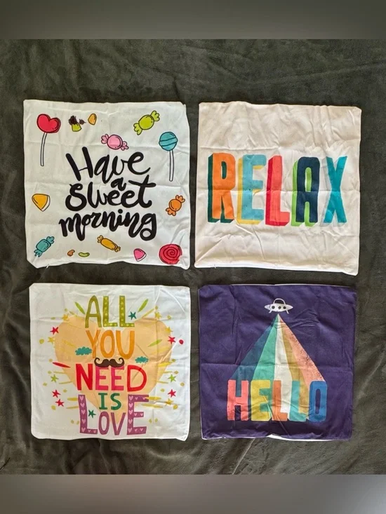 Throw pillow covers