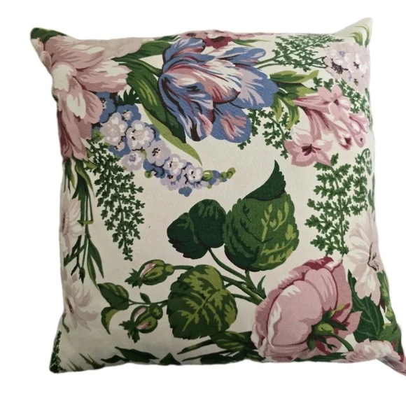Floral Rose Cottage Bouquet 1950s style mid‎ 20th Century Accent Pillow 12