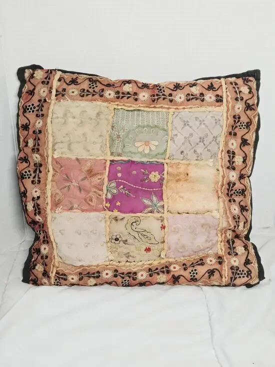 Beautiful Vtg Style Patchwork Cushion Cover Bedroom Décor Boho Retro Y2k