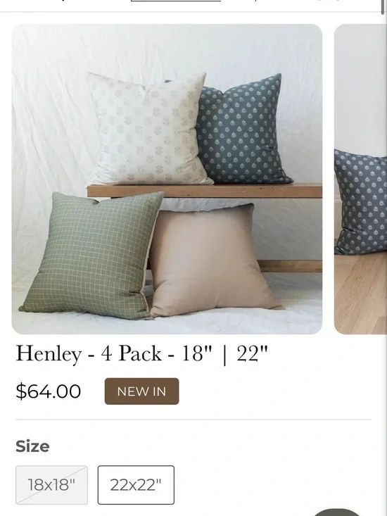 4-Pack Accent Pillow Covers Set 22