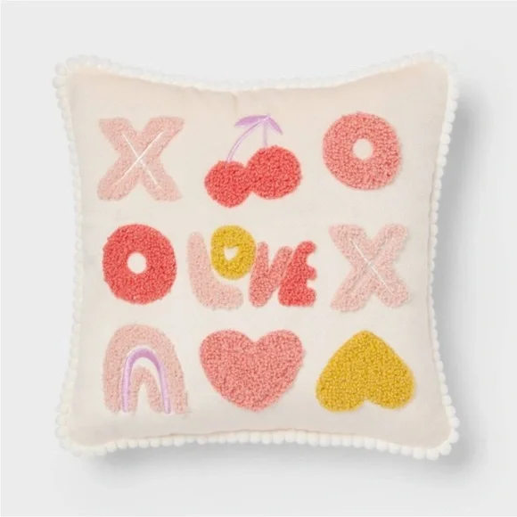 Small XO Square Valentine's Day Pillow - Spritz Target 2025
