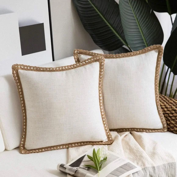 Set of‎ 2 Throw Pillowcases