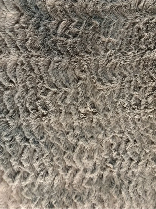 Luxury Faux Fur Accent King Sham for Pillow - Heather Gray