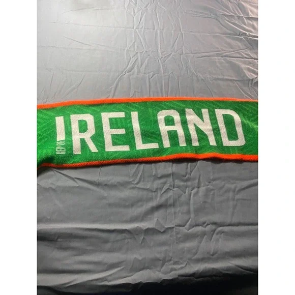 Ireland Football Soccer Knit Fan Scarf Green Orange Supporter Futbol New Balance